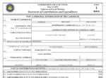 COMELEC Statements of Contributions and Expenditures .